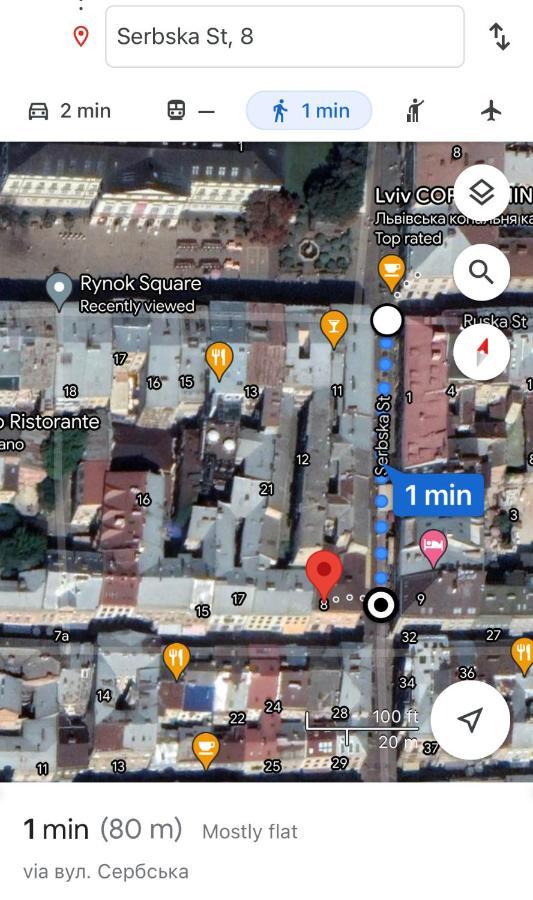 1 Minute To Rynok Square Apartamento Lviv Exterior foto